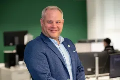 Corporate headshot of Managing Director at CapCon Engineering in a relaxed studio setting near Dublin