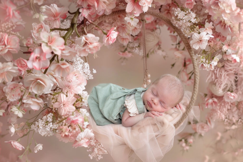 Newborn photography near dublin - newborn shoot of baby Bonnie