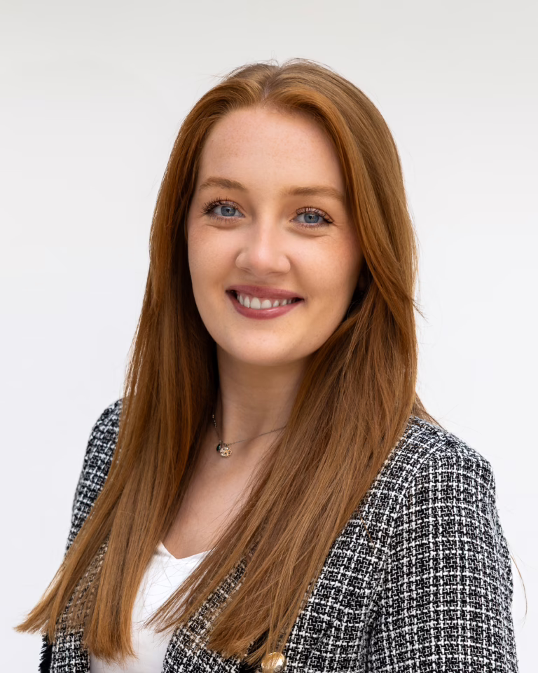 Bright and clean professional headshots Ireland with Emma standing